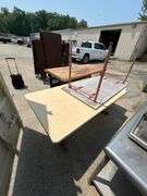 Lot of 3 Tables - 32 in x 34 in x 72 in, 36 in x 72 in x 29.5 in, 29 in x 60 in x 29.5 in