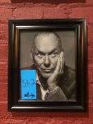 Bruno San Martino Drawing, Mark Cuban Painting, Roberto Clemente Drawing, George Romero Drawing, Rich Seeback Image, and Michael Keeton Image