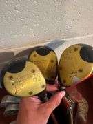 Vintage PING Golf Club Set - Karsten-II Driver, 3 Wood and 4 Wood - Karsten I Black Dot Irons - 2,3,5,6,7,8,9, SW and Wedge