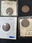1897, 1905, 1905, 1907, 1907 Indian Heads (5 Coins)