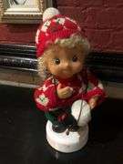 2 Baby Doll Decorations and Blank Scroll