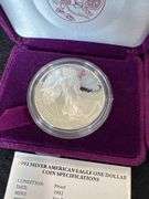 (2) 1992 and 1993 American Eagle One Ounce Silver Proof Coin - San Francisco Mint
