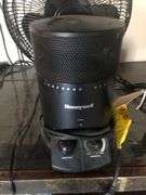 Honeywell Surround Heat/Fan, Comfort Zone Rotating Fan, Cauvet Colored Spotlight