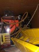 Box with Power Strip, Extention Cord, Other Items