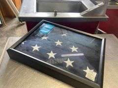 Framed Folded American Flag