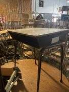 10 Metal and Wooden Desk 24x18x31 Inches