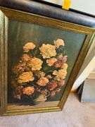 4 Pieces of Wall Art - Robert Douglas Hunter Framed Lithograph, L. Jambur Painting, Oriental Art Piece and Floral Framed Painting