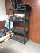 6ft Black Shelf, 4 1/2ft Black Shelf (Contents NOT Included)