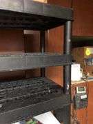 6ft Black Shelf, 4 1/2ft Black Shelf (Contents NOT Included)
