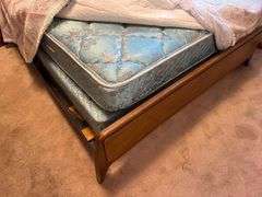 Queen Bed including Headboard/Footboard, Rails, and Matching Mirror