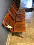3 Chair Wooden Folding Bench