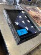 Framed Folded American Flag