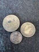 Canadian Silver Coins - 1918, 1921, 1912