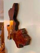 Vintage Burl Wood Wall Clock