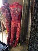 2 Bloody Body Props with 2 Tombs