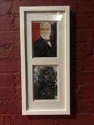 Bruno San Martino Drawing, Mark Cuban Painting, Roberto Clemente Drawing, George Romero Drawing, Rich Seeback Image, and Michael Keeton Image