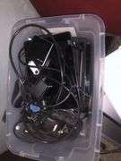 2 Monitors, Various Computer Mice and other Computer Parts, Multiple Disc Players, and Apevia Fan