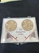 2 Sacagawea Dollars In Plastic Case - 2008P and 2008D