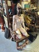 Electric Chair w/ Eyeless Animated Monster Prop (Electrocution Animation)
