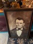 2 - Framed Google Eyed Portraits 28.5 in. W. X 41in. H.
