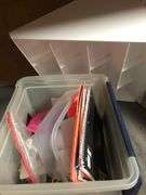 All Contents Under Desk Including Scare House Jackets, Tickets, Display Box