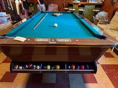 Pool / Billiards Table - 8' - In Great Shape - Comes with Pool Balls, Cues and Etc