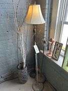 Wooden Light Box 20 X 16 - Wooden Open Sign - Vintage Microphone - Mic Stands - Pole Lamp - Ceramic Vase