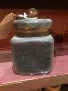 4 Decorative Glass Jars with Sand or Rocks