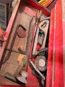 Vintage Snap On Tool Chest and Contents - Screwdrivers, Files, Wrenches, Etc - Includes Smaller Tool Box Sitting On Top