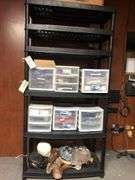 6ft Black Shelf, 4 1/2ft Black Shelf (Contents NOT Included)