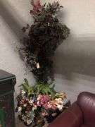 4 Faux Flower Pots, Faux Vine, Faux Plant Pot, and Faux Branch