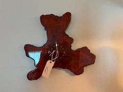 Vintage Burl Wood Wall Clock