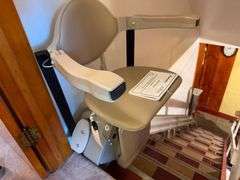 Bruno model 3000 Chair Lift - Straight Rail - approx. 15' - 14/15 Stairs - Very Lightly Used - Runs Smooth