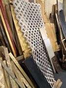 All Wood and Prop Lumber on the Wall, Turf, Mesh, Fencing