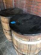 2 Wooden 55 Gallon Drums