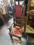 Electric Chair w/ Eyeless Animated Monster Prop (Electrocution Animation)