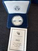 2011 American Eagle One Ounce Silver Proof Coin - West Point Mint