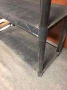 6ft Black Shelf, 4 1/2ft Black Shelf (Contents NOT Included)