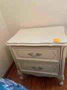 2 Pieces - Henry Link French Provincial 3 Drawer Dresser 31x19 and Matching 2 Drawer Night Stand 16x23