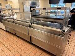 Serving Line For School Cafeteria 3 Pieces each is 46x28x59 Inches