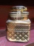 4 Decorative Glass Jars with Sand or Rocks