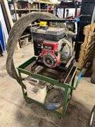 Pacer 2in Pump - Model TE2QBB - Serial No. 121597 - Includes Cart, 2 Hoses, and Jerry Can