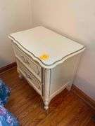 2 Pieces - Henry Link French Provincial 3 Drawer Dresser 31x19 and Matching 2 Drawer Night Stand 16x23