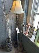 Wooden Light Box 20 X 16 - Wooden Open Sign - Vintage Microphone - Mic Stands - Pole Lamp - Ceramic Vase