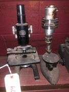 2 Microscopes, Typewriter, and 2 Microscope Cases