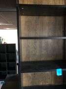 Black Bookshelf 31in x 10in x 80in, Faux Sticks