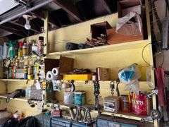 Contents of Top Shelves - Product, Hardware, Bulbs, Paiting Supplies, Etc.