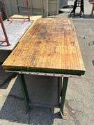 Lot of 3 Tables - 32 in x 34 in x 72 in, 36 in x 72 in x 29.5 in, 29 in x 60 in x 29.5 in