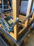 Lot of 6 Soapstone Lab Tables - 60 in x 21 in x 30 in and 8 Chairs