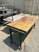 Lot of 3 Tables - 32 in x 34 in x 72 in, 36 in x 72 in x 29.5 in, 29 in x 60 in x 29.5 in